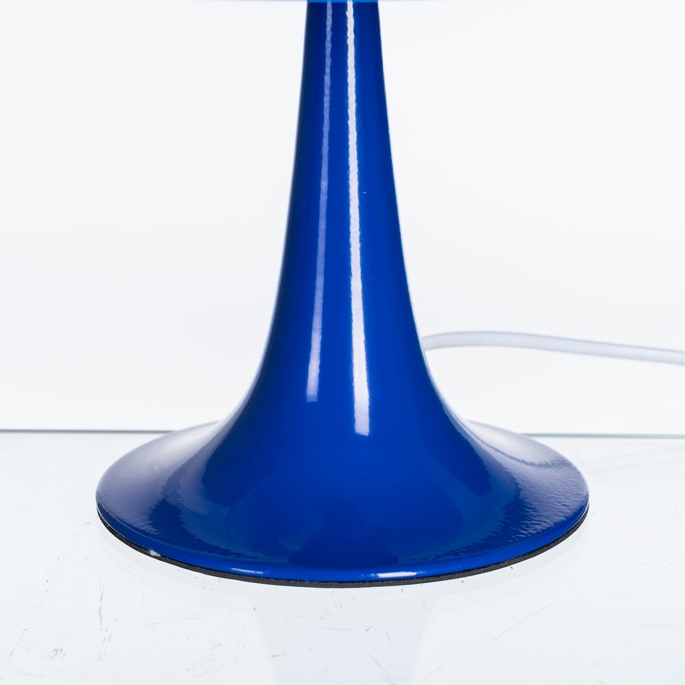 Lámpara Mesa Azul Cristal-Metal 25,50 x 25,50 x 25 cm - Imagen 5