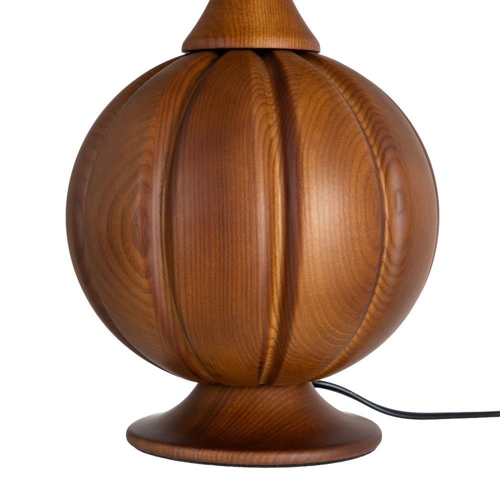 Lámpara Mesa Marrón Tejido-Madera 24 x 24 x 47,50 cm - Imagen 6