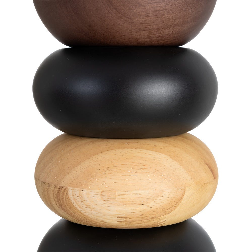 Lámpara Mesa Marrón Tejido-Madera 27 x 27 x 50 cm - Imagen 5