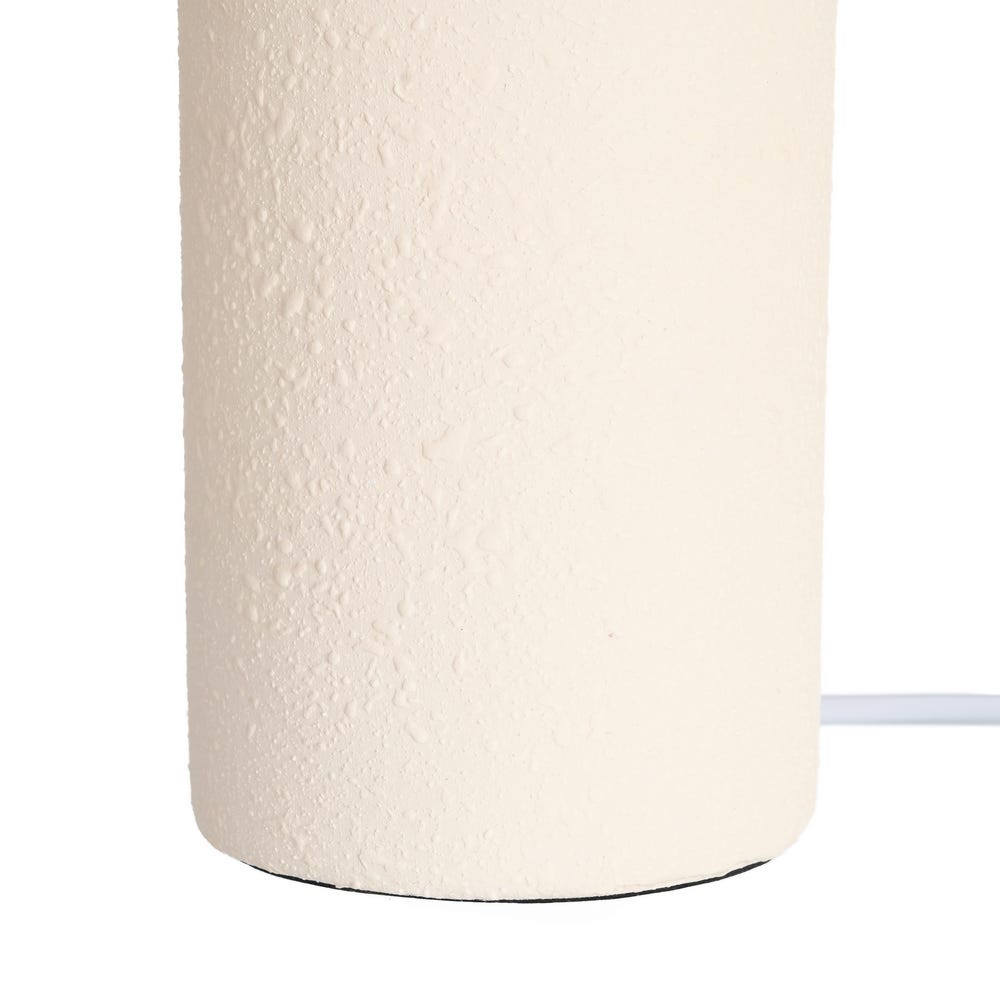 Lámpara de Mesa de Cerámica Crema para Dormitorio o Salón 30 x 30 x 36 cm - Imagen 4