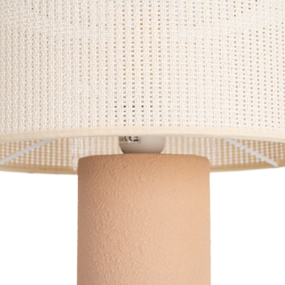Lámpara de Mesa de Cerámica Terracota para Dormitorio Moderno 30 x 30 x 36 cm - Imagen 4