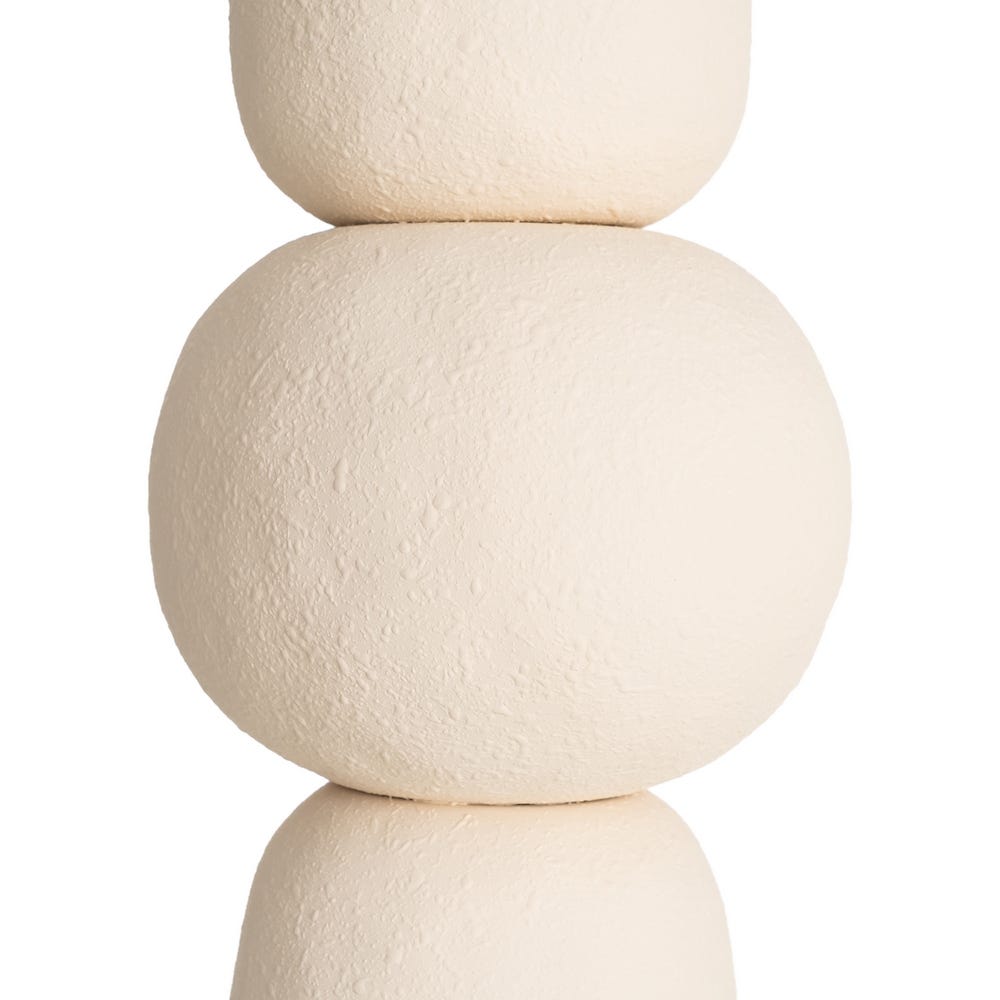 Lámpara de Pie de Cerámica Crema para Salón Elegante 38 x 38 x 105 cm - Imagen 5