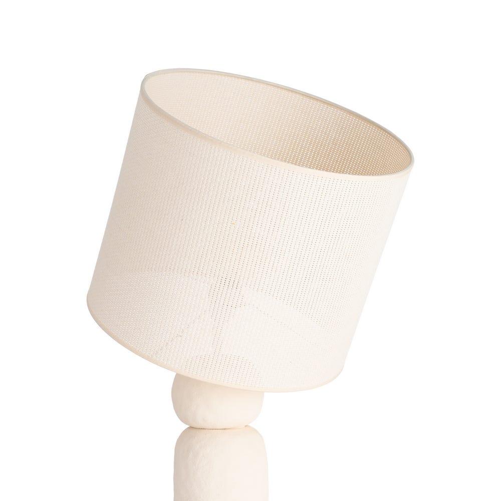 Lámpara de Pie Alta de Cerámica Crema para Salón Premium 38 x 38 x 154,5 cm - Imagen 2