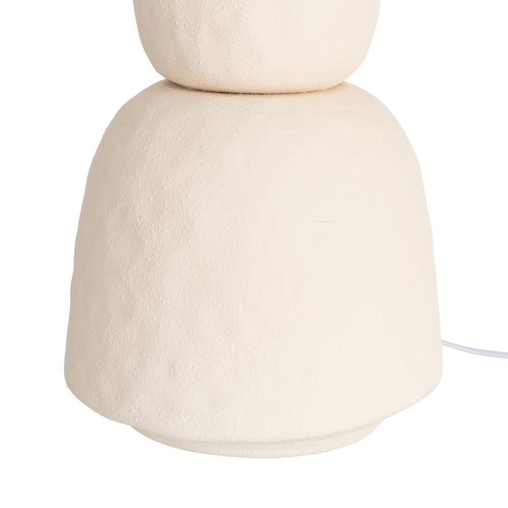 Lámpara de Pie Alta de Cerámica Crema para Salón Premium 38 x 38 x 154,5 cm - Imagen 6