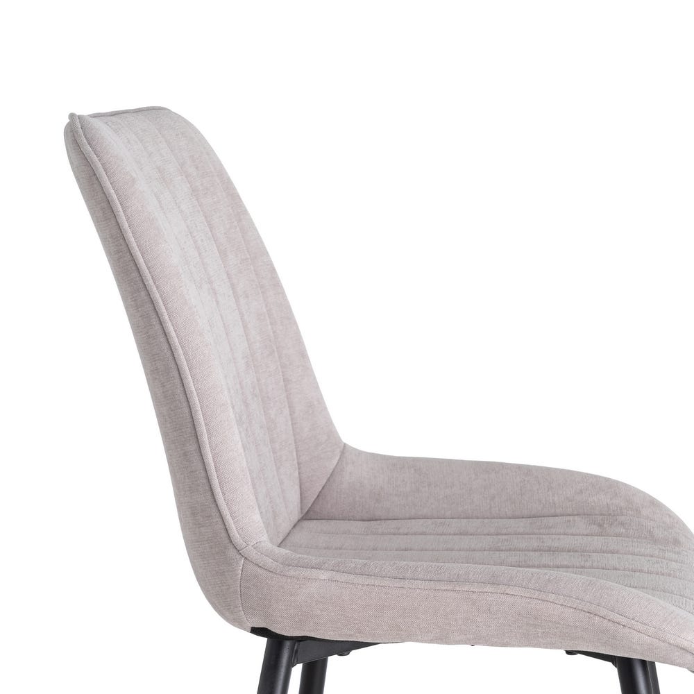 Silla Gris Tejido-Metal estilo Contract 50 x 60 x 85 cm - Imagen 2