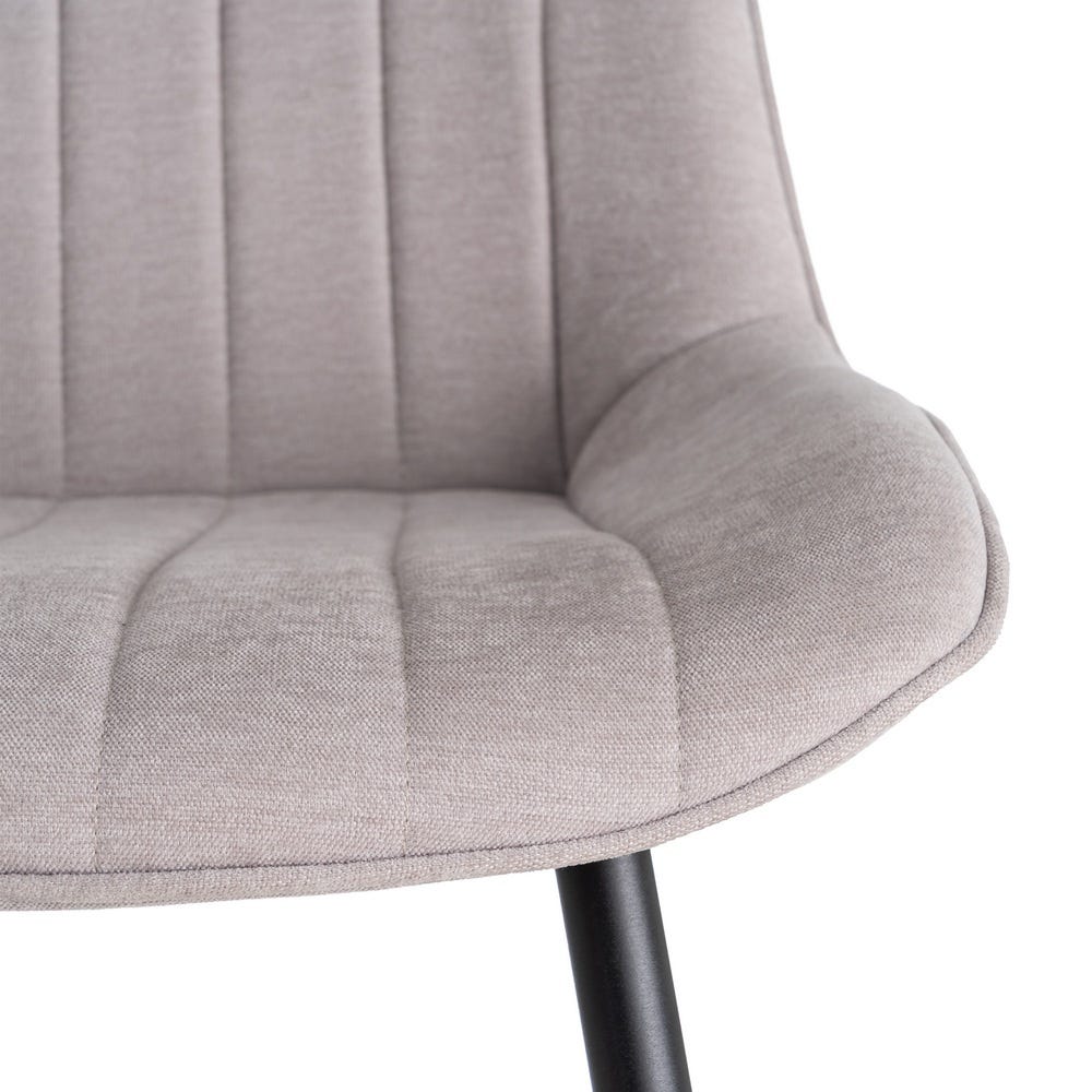Silla Gris Tejido-Metal estilo Contract 50 x 60 x 85 cm - Imagen 3