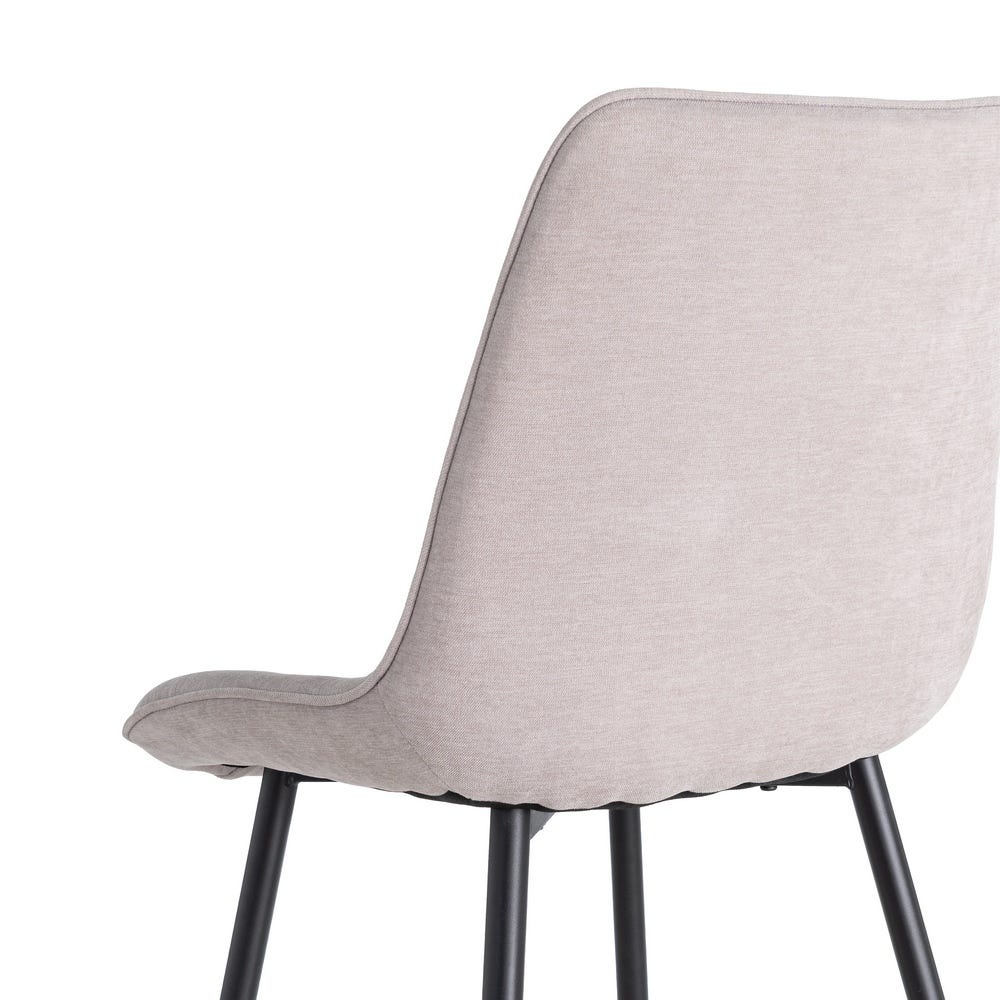 Silla Gris Tejido-Metal estilo Contract 50 x 60 x 85 cm - Imagen 4