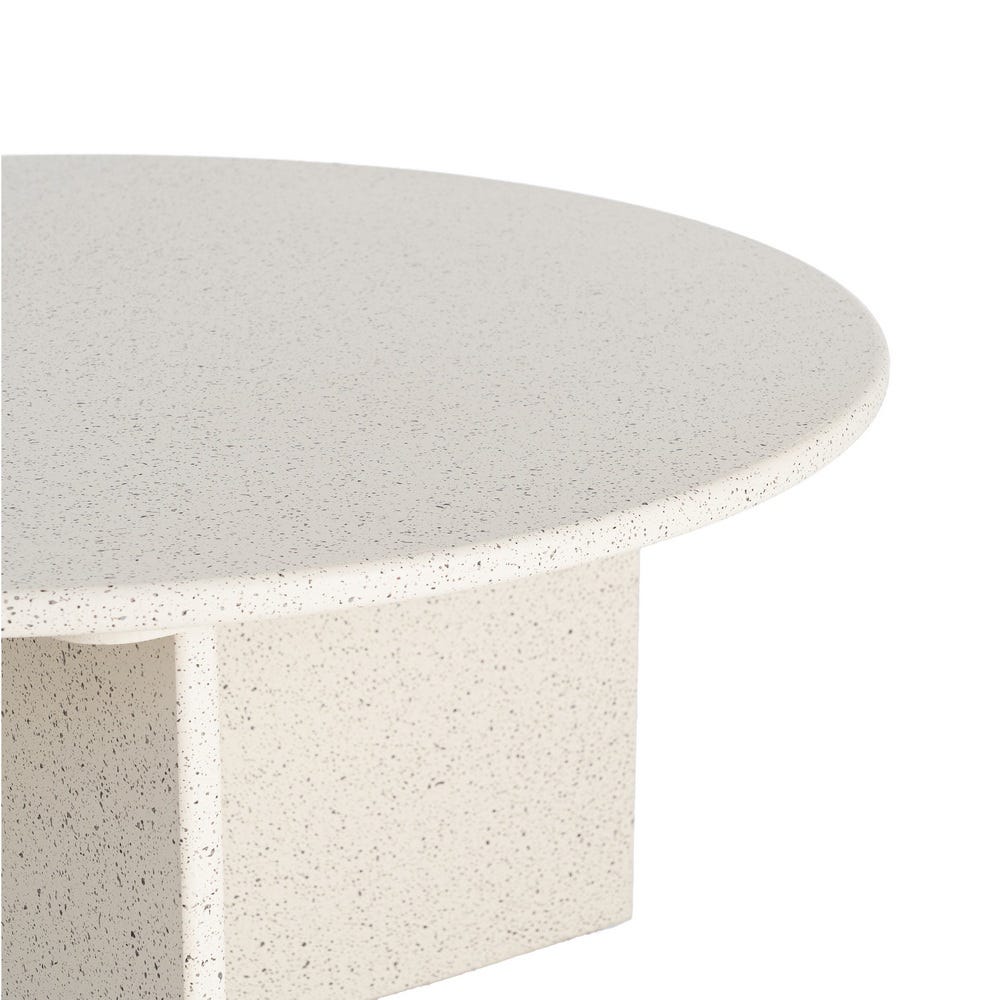 Mesa de Centro Blanca de DM para Salón de Diseño 80 x 80 x 42 cm - Imagen 2