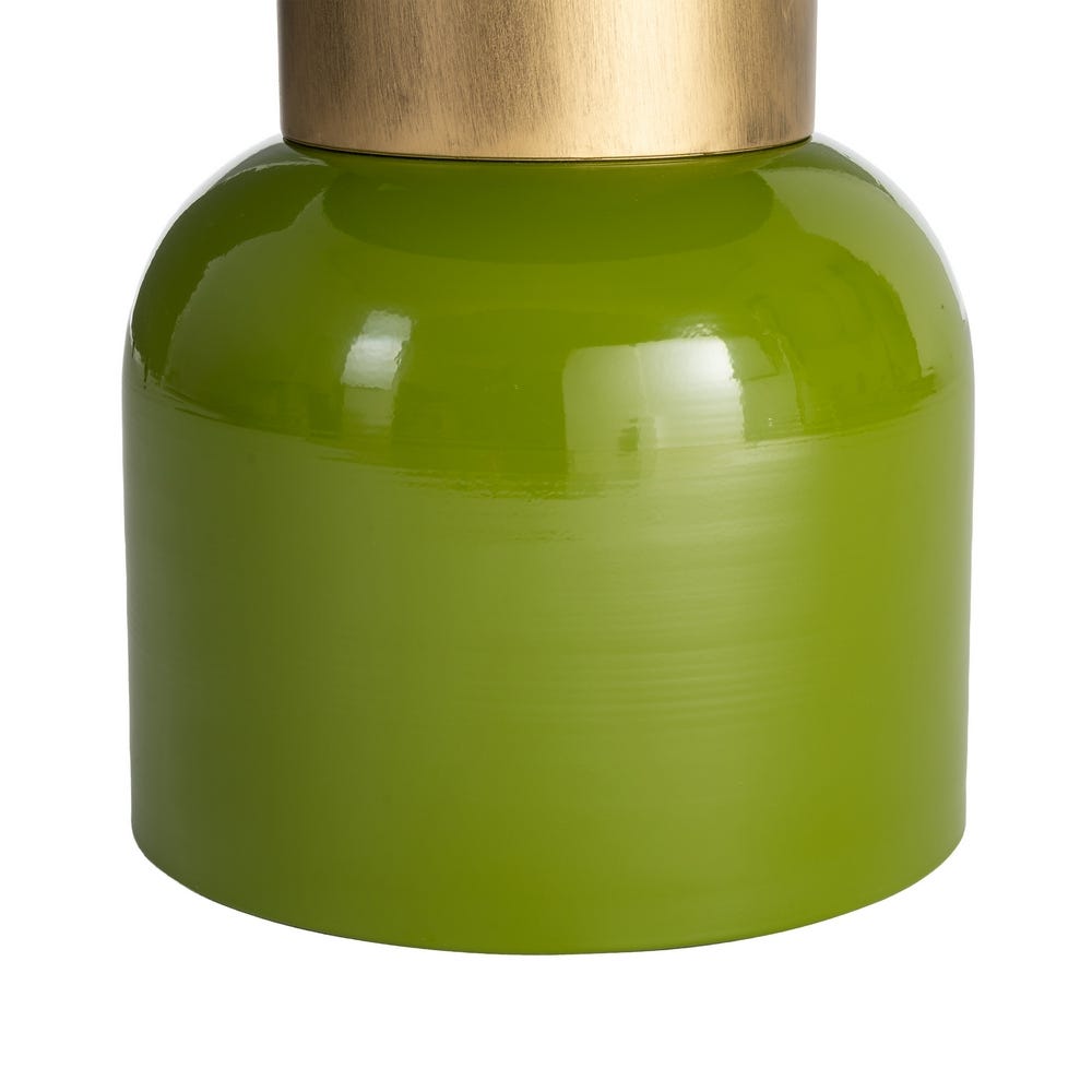 Mesa Auxiliar Verde Alta de Metal para Salón de Diseño 51 x 51 x 52 cm - Imagen 5