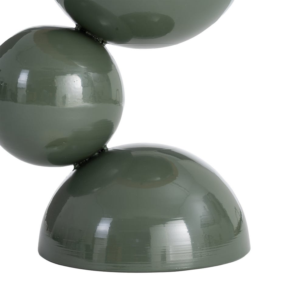 Mesa Auxiliar Verde de Madera y Metal para Salón Moderno 41 x 41 x 46,5 cm - Imagen 5