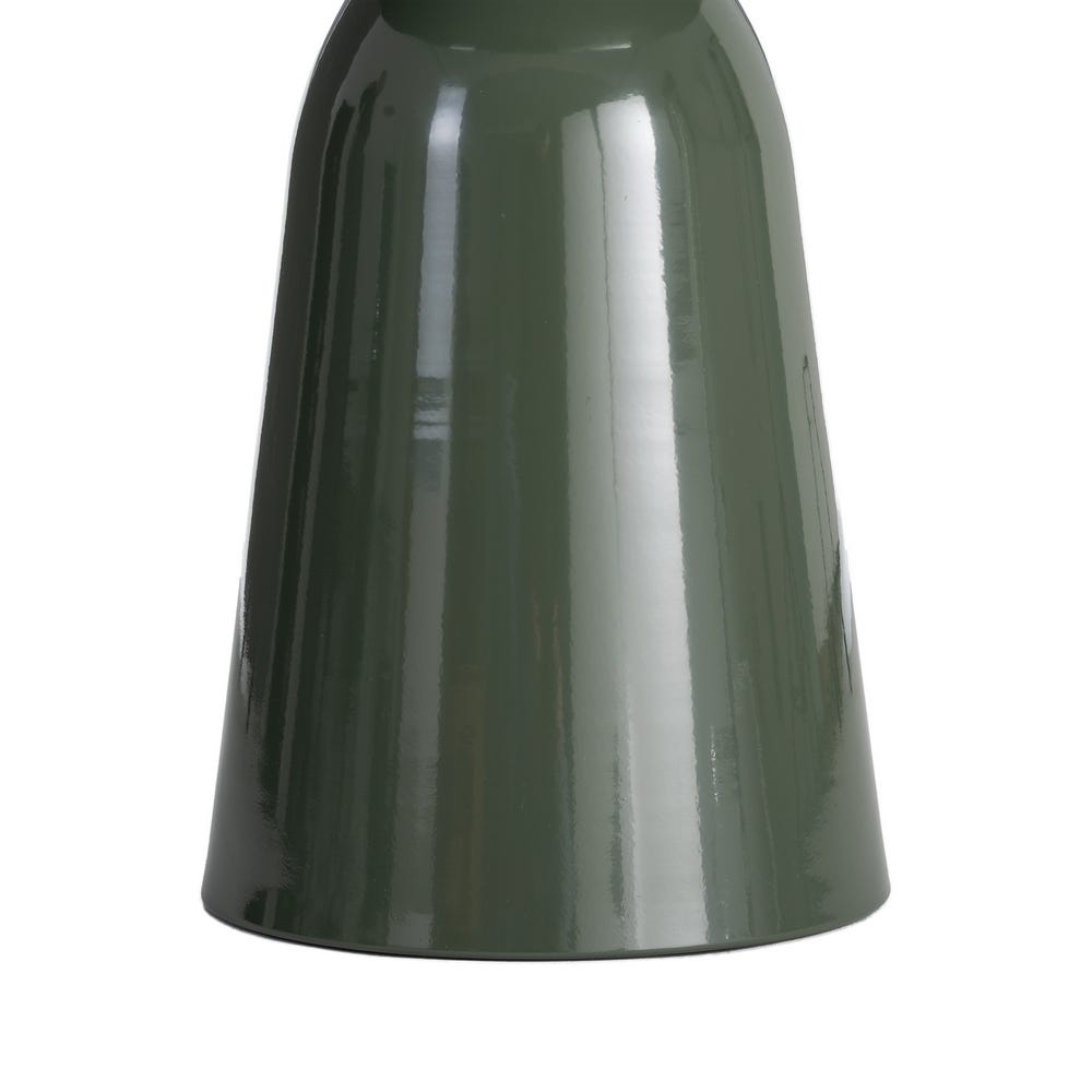 Mesa Auxiliar Verde de Cristal y Metal para Salón Moderno 50 x 50 x 50,5 cm - Imagen 5