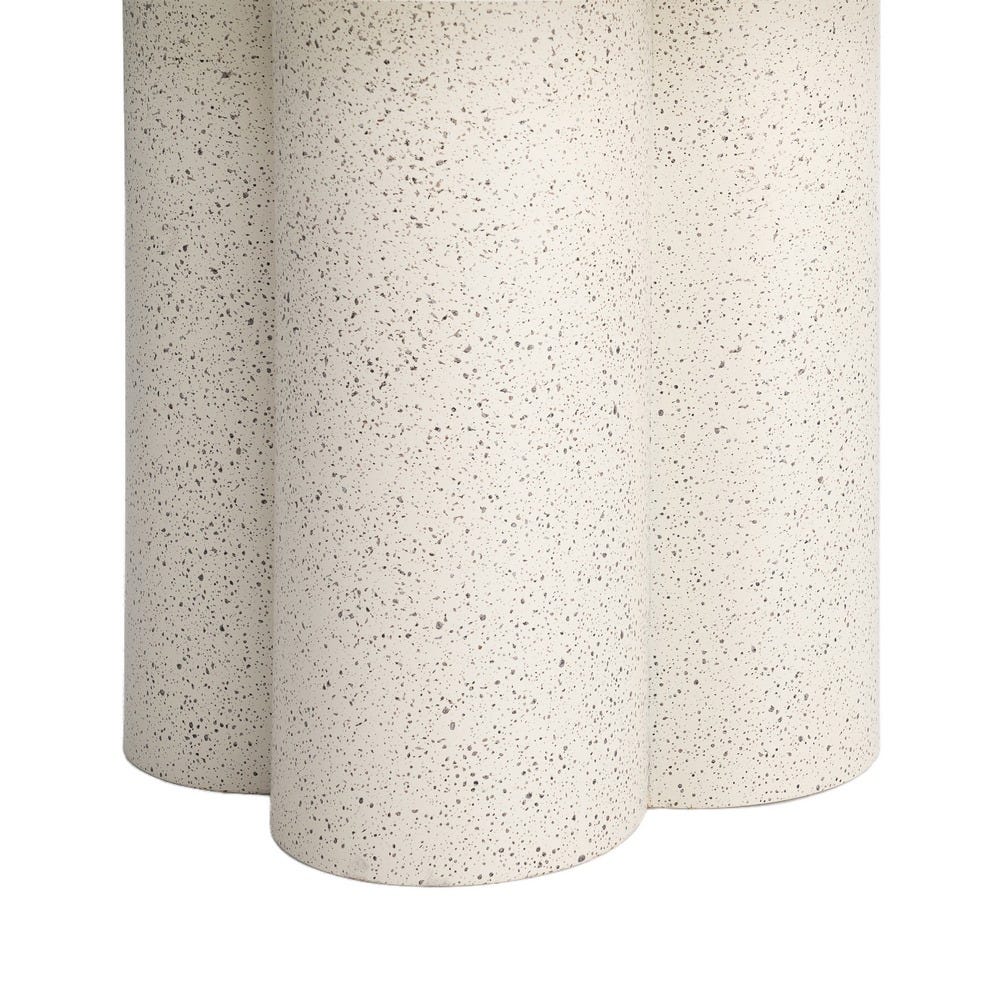 Mesa de Centro Blanca de Mármol y Metal para Salón Elegante 60 x 60 x 42 cm - Imagen 5
