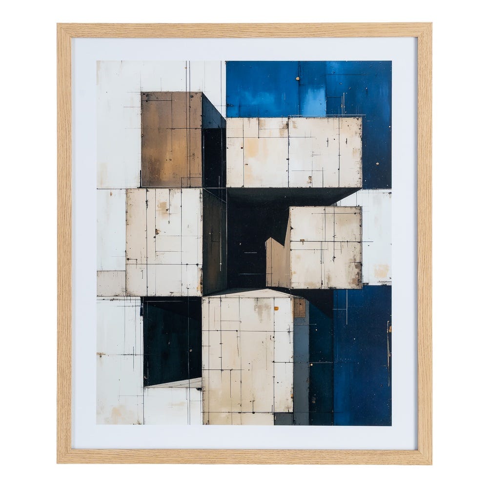 Pack de 2 Cuadros Impresión Abstracto 2/M 53 x 63 cm - Imagen 2