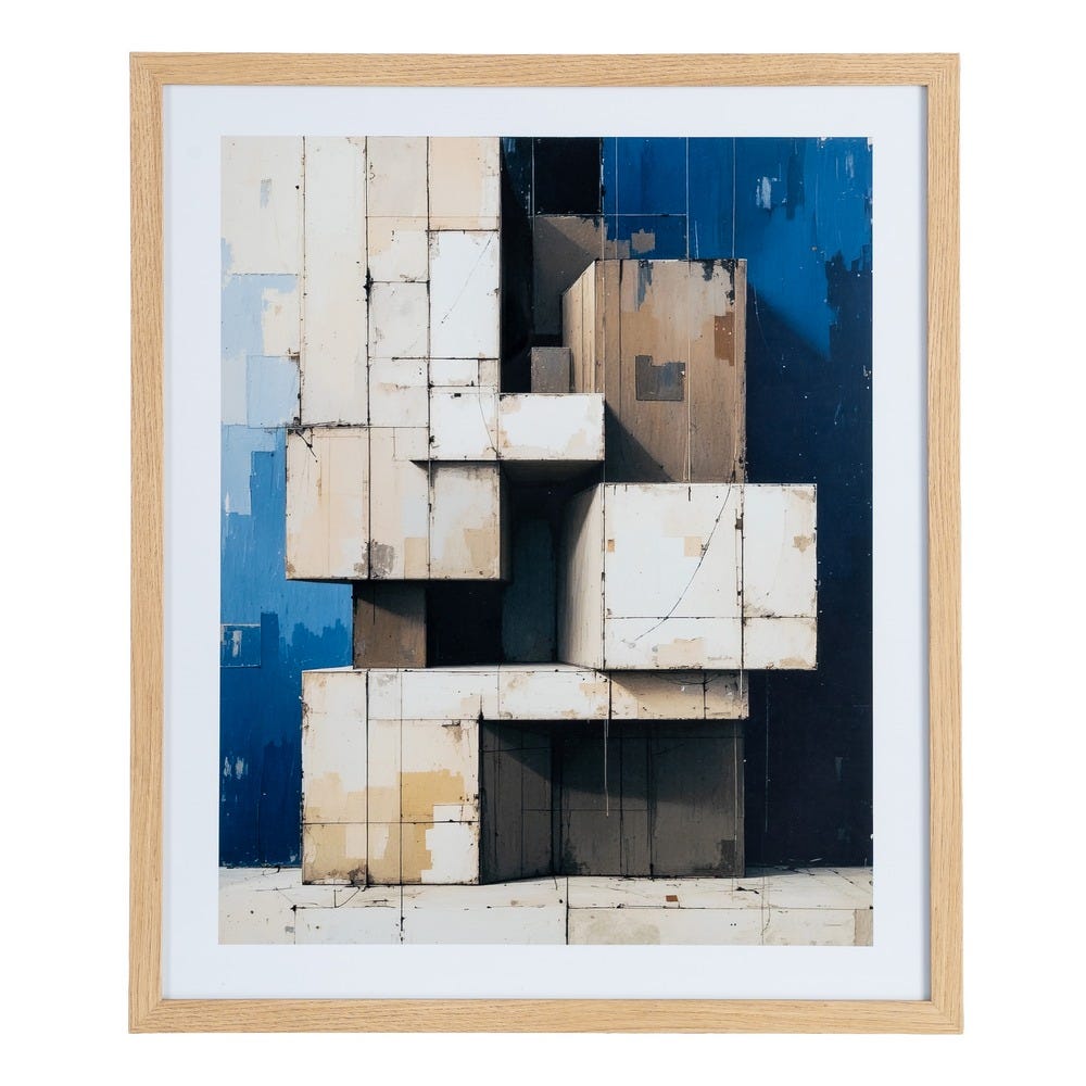 Pack de 2 Cuadros Impresión Abstracto 2/M 53 x 63 cm - Imagen 3
