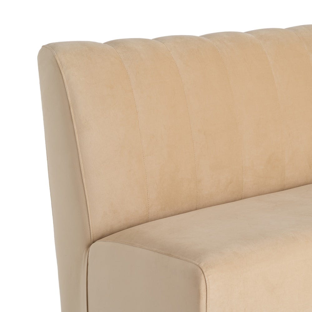 Banco Tapizado Beige para Comedor y Hostelería de Tejido Premium 180 x 60 x 90 cm - Imagen 6