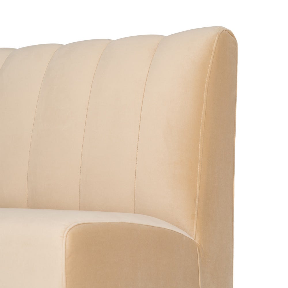 Banco Tapizado Beige para Comedor y Hostelería de Tejido Premium 180 x 60 x 90 cm - Imagen 8