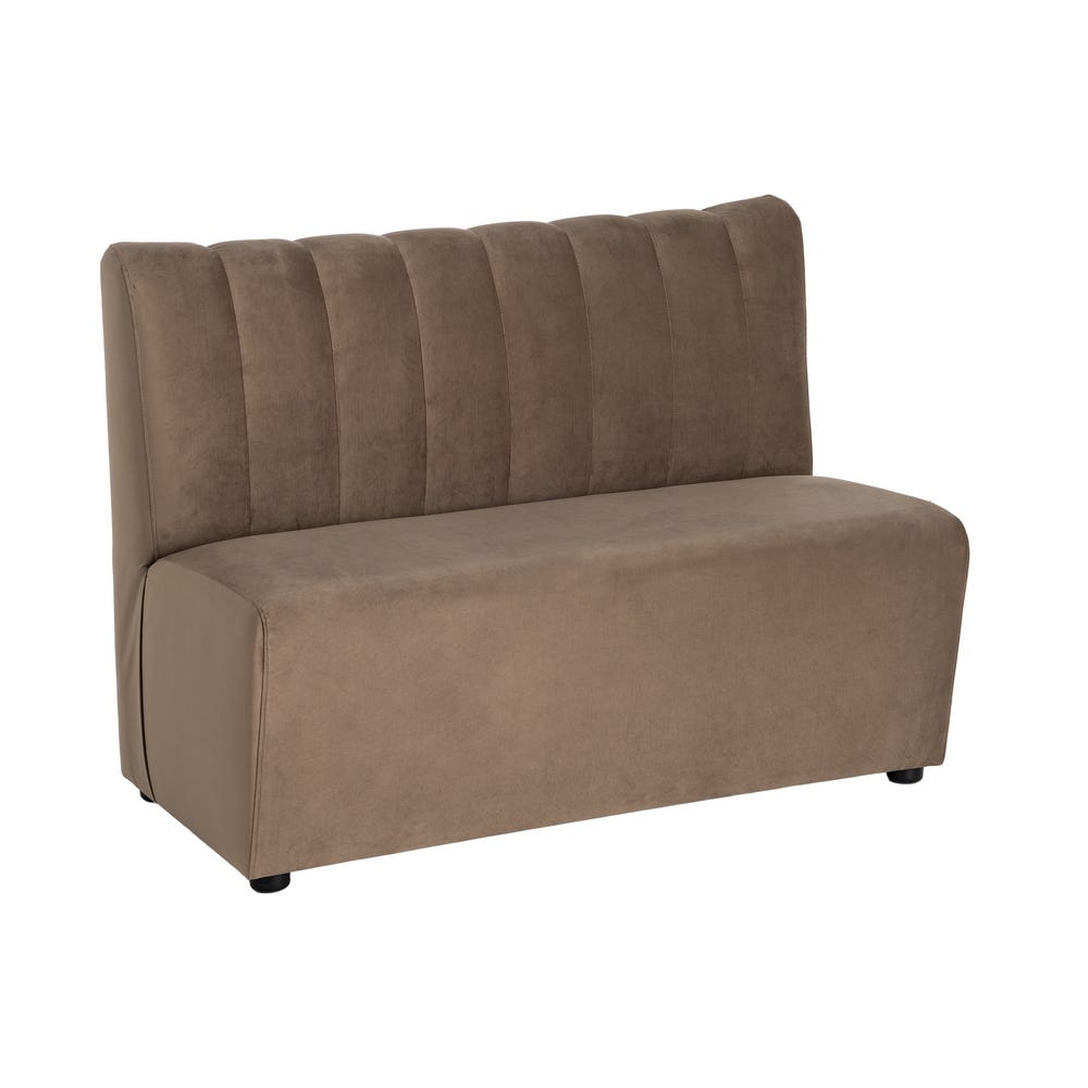 Banco Tapizado Color Topo para Comedor y Hostelería de Tejido Elegante 120 x 60 x 90 cm - Imagen 2