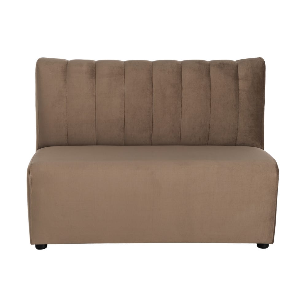 Banco Tapizado Color Topo para Comedor y Hostelería de Tejido Elegante 120 x 60 x 90 cm - Imagen 3
