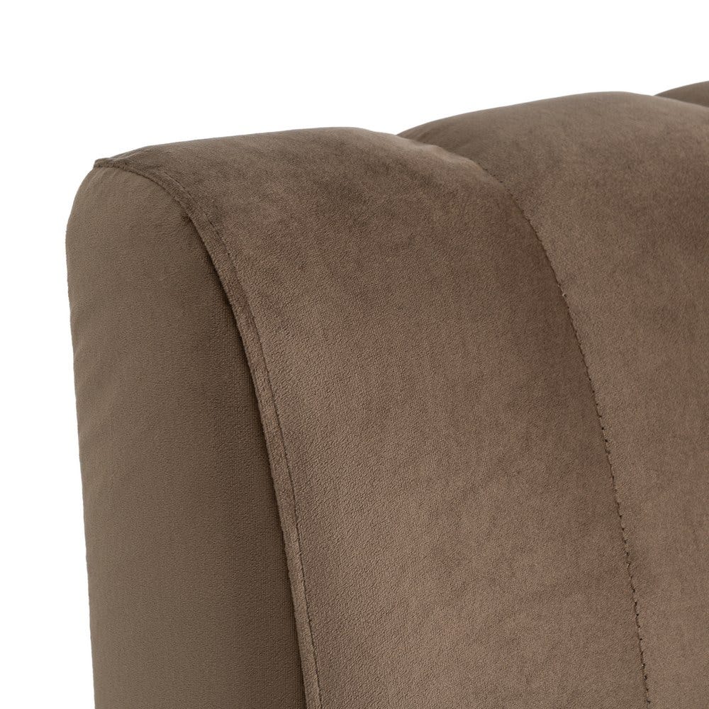Banco Tapizado Color Topo para Comedor y Hostelería de Tejido Elegante 120 x 60 x 90 cm - Imagen 5