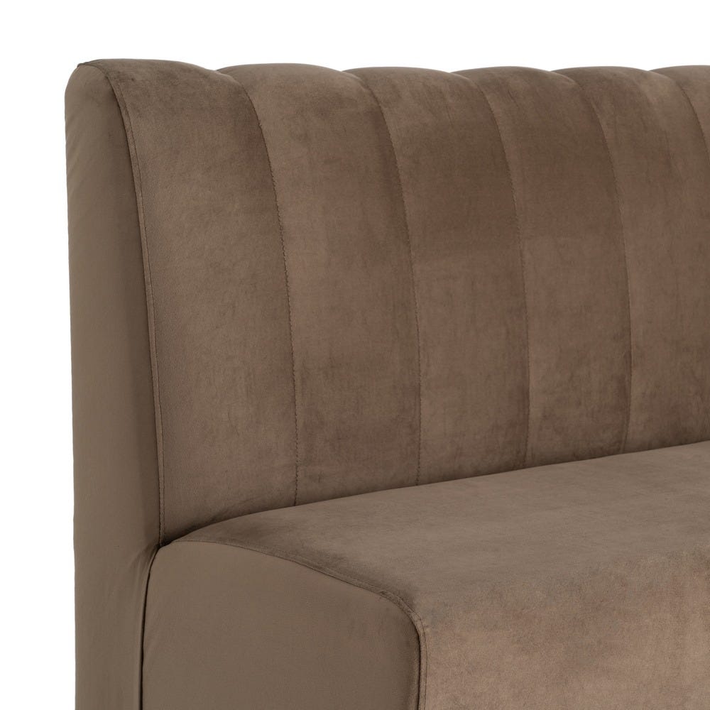 Banco Tapizado Color Topo para Comedor y Hostelería de Tejido Elegante 120 x 60 x 90 cm - Imagen 6