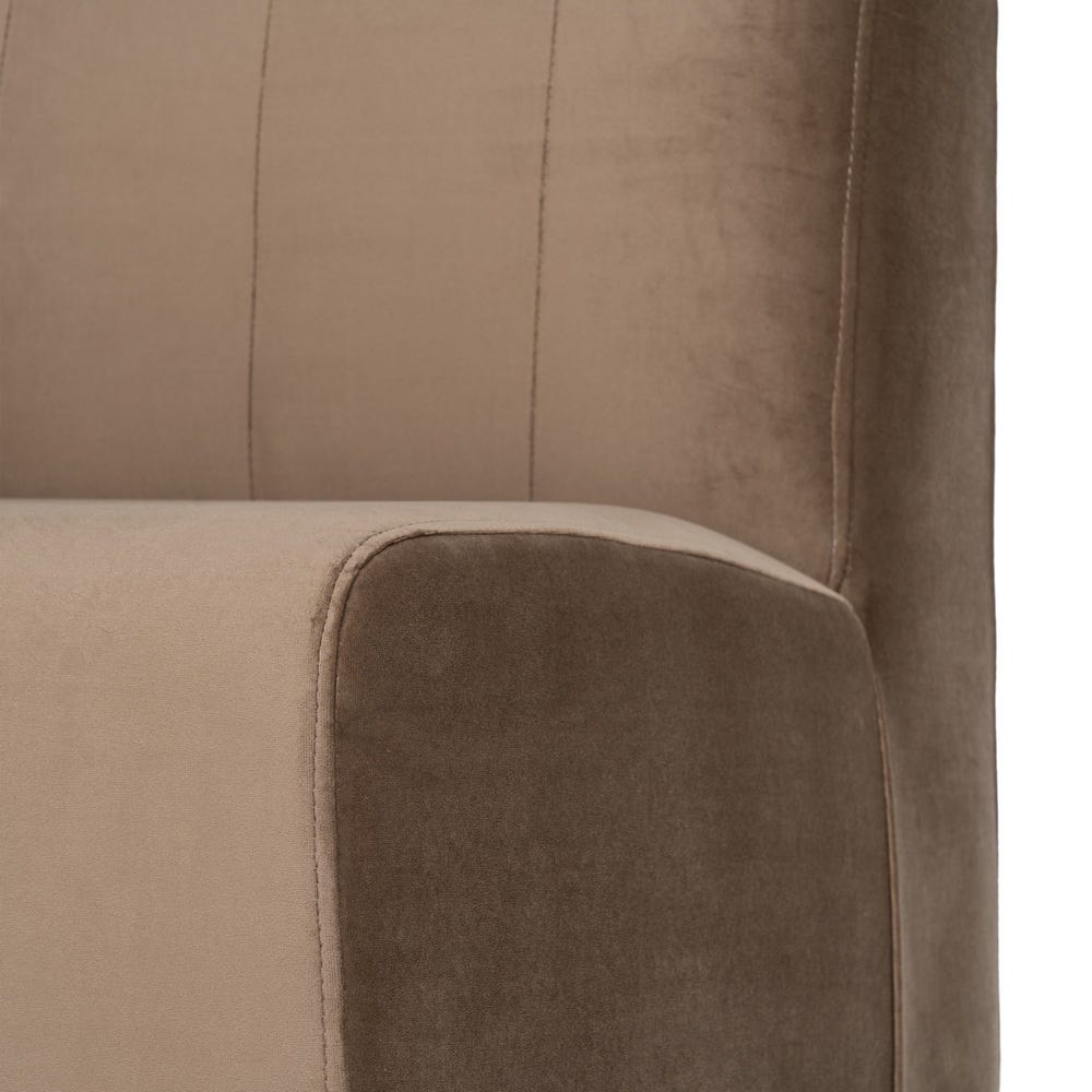Banco Tapizado Color Topo para Comedor y Hostelería de Tejido Elegante 120 x 60 x 90 cm - Imagen 8