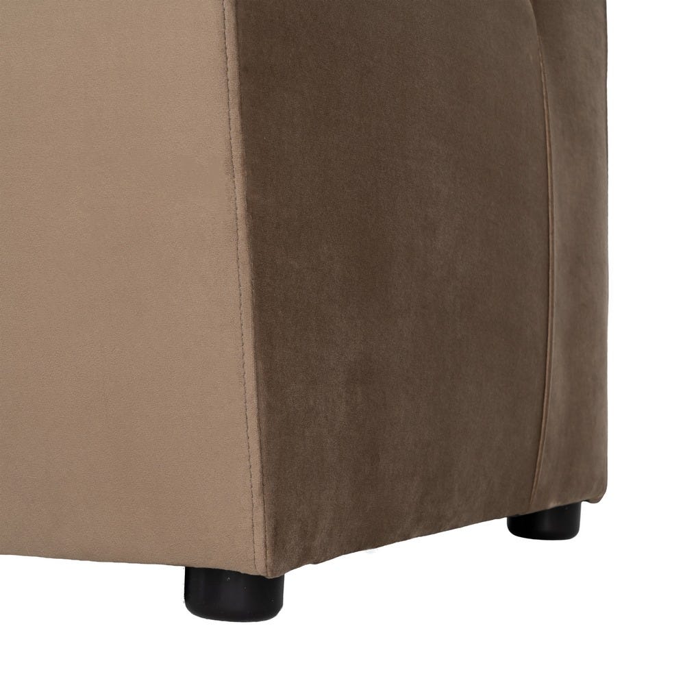 Banco Tapizado Color Topo para Comedor y Hostelería de Tejido Elegante 120 x 60 x 90 cm - Imagen 9