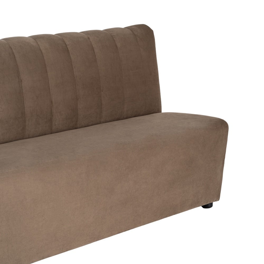 Banco Tapizado Marrón para Comedor y Hostelería de Tejido Premium 180 x 60 x 90 cm - Imagen 4
