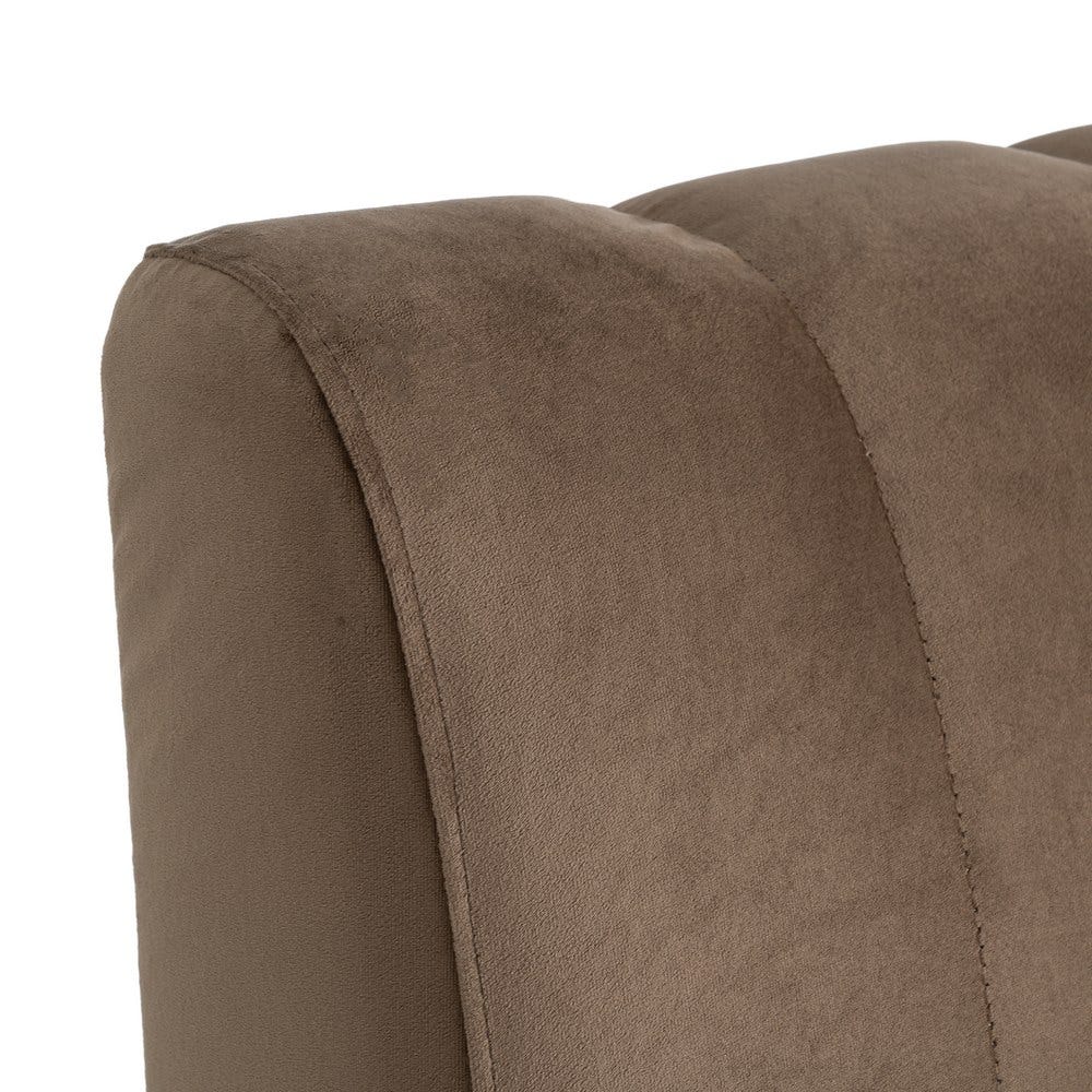 Banco Tapizado Marrón para Comedor y Hostelería de Tejido Premium 180 x 60 x 90 cm - Imagen 5