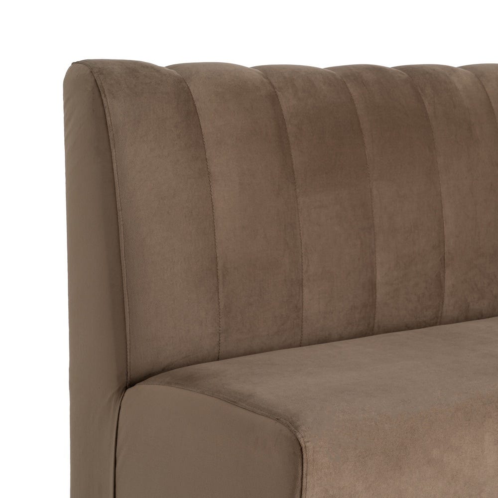 Banco Tapizado Marrón para Comedor y Hostelería de Tejido Premium 180 x 60 x 90 cm - Imagen 6