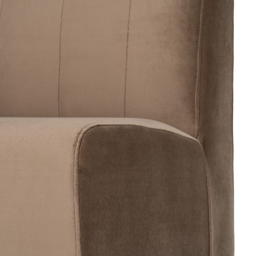 Banco Tapizado Marrón para Comedor y Hostelería de Tejido Premium 180 x 60 x 90 cm - Imagen 8