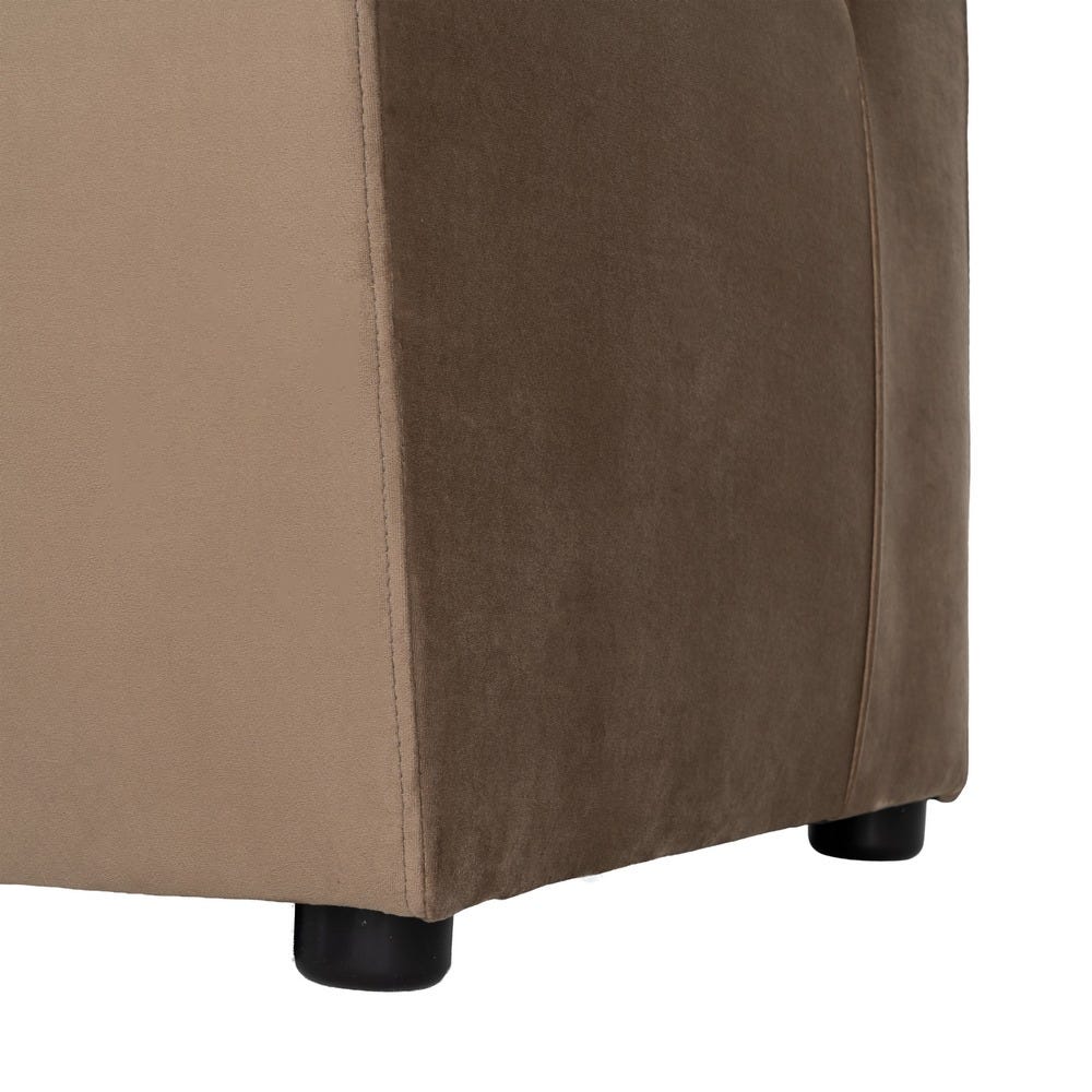Banco Tapizado Marrón para Comedor y Hostelería de Tejido Premium 180 x 60 x 90 cm - Imagen 9