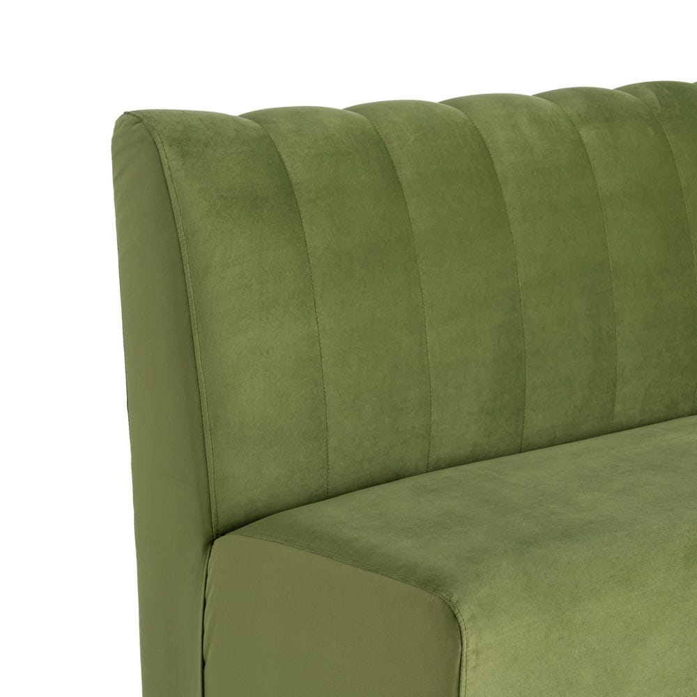 Banco Tapizado Verde para Comedor y Hostelería de Tejido Moderno 120 x 60 x 90 cm - Imagen 6