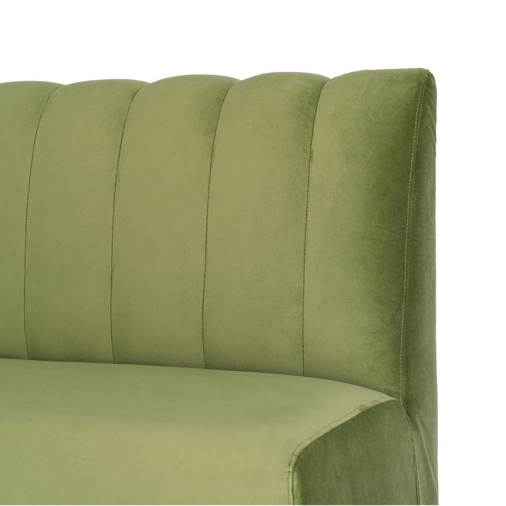 Banco Tapizado Verde para Comedor y Hostelería de Tejido Moderno 120 x 60 x 90 cm - Imagen 8
