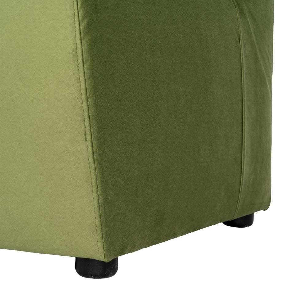 Banco Tapizado Verde para Comedor y Hostelería de Tejido Moderno 120 x 60 x 90 cm - Imagen 9