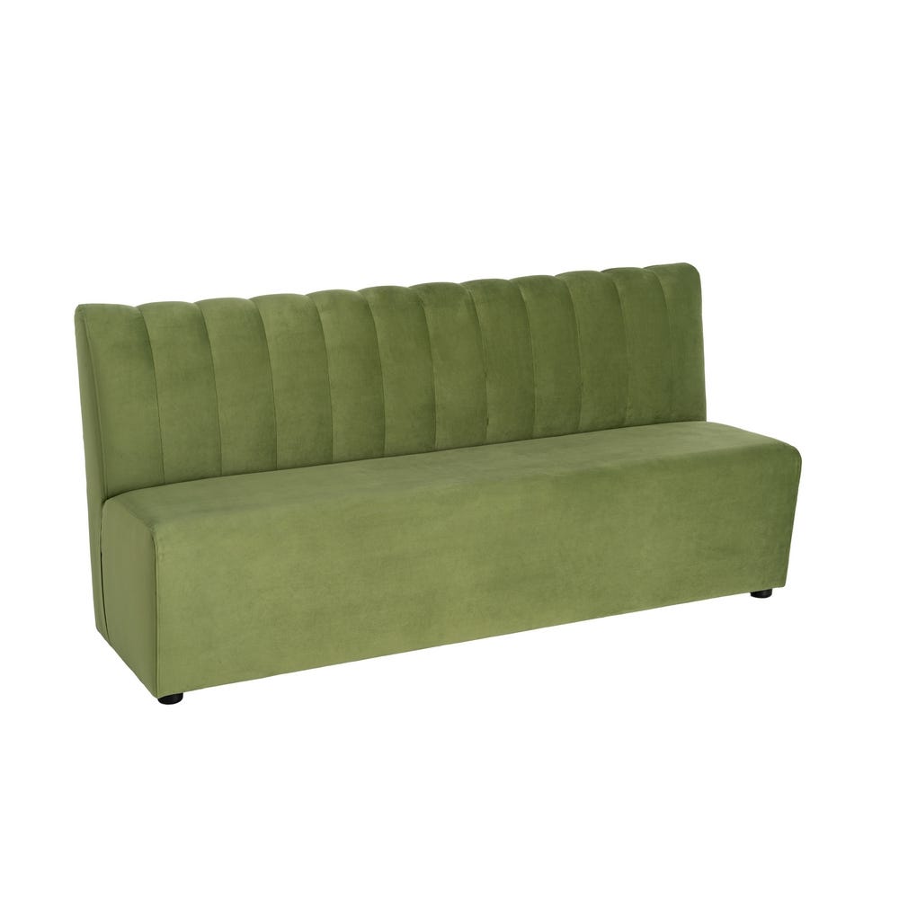 Banco Tapizado Verde Grande para Comedor y Hostelería de Tejido Premium 180 x 60 x 90 cm - Imagen 2