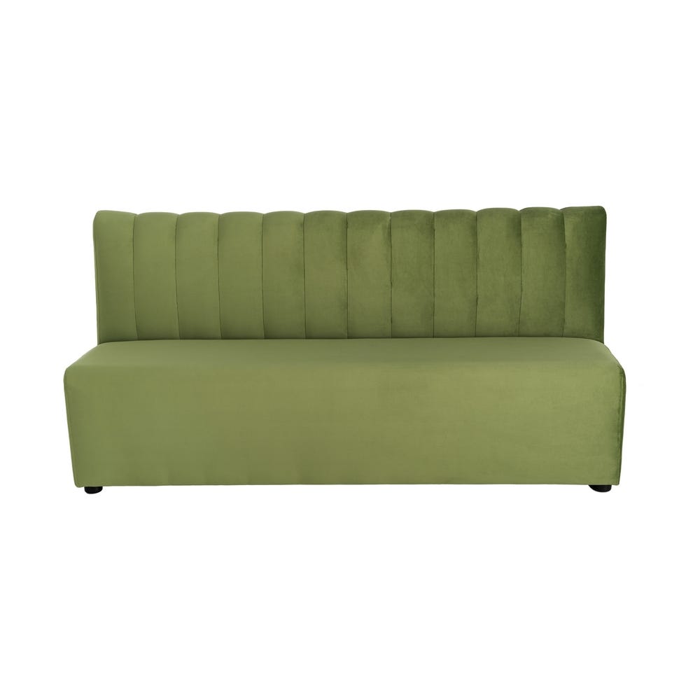Banco Tapizado Verde Grande para Comedor y Hostelería de Tejido Premium 180 x 60 x 90 cm - Imagen 3