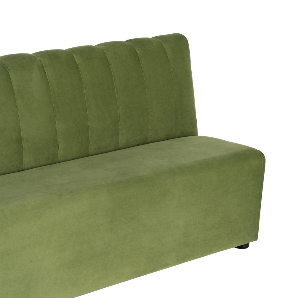 Banco Tapizado Verde Grande para Comedor y Hostelería de Tejido Premium 180 x 60 x 90 cm - Imagen 4