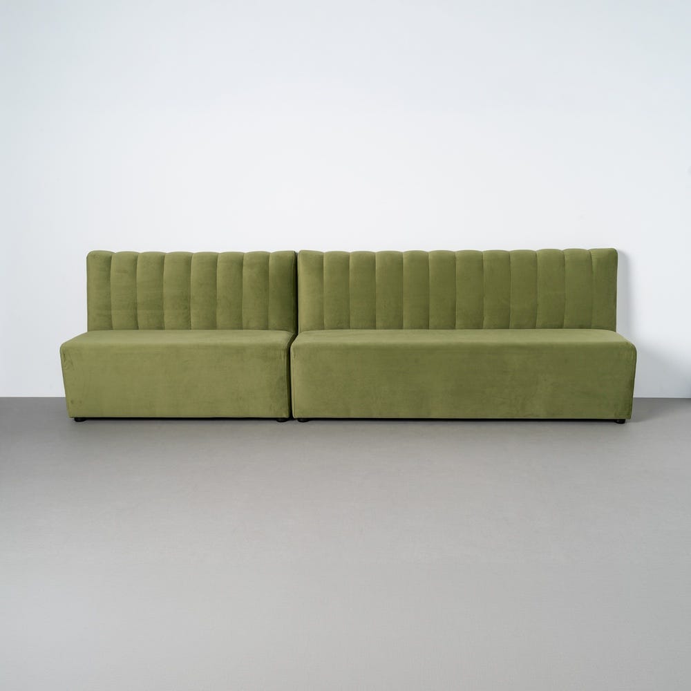Banco Tapizado Verde Grande para Comedor y Hostelería de Tejido Premium 180 x 60 x 90 cm - Imagen 10