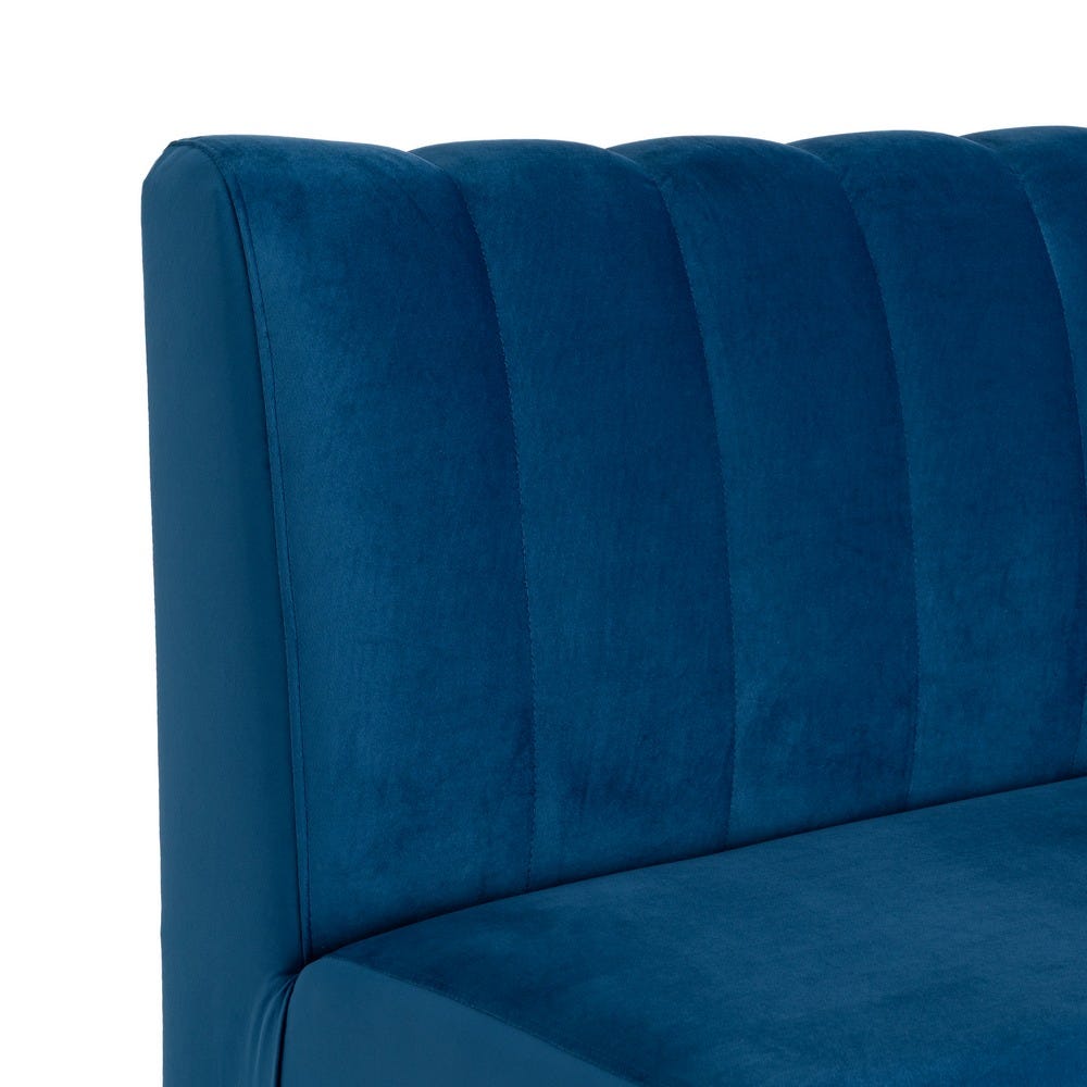Banco Tapizado Azul Grande para Comedor y Hostelería de Tejido Premium 180 x 60 x 90 cm - Imagen 6