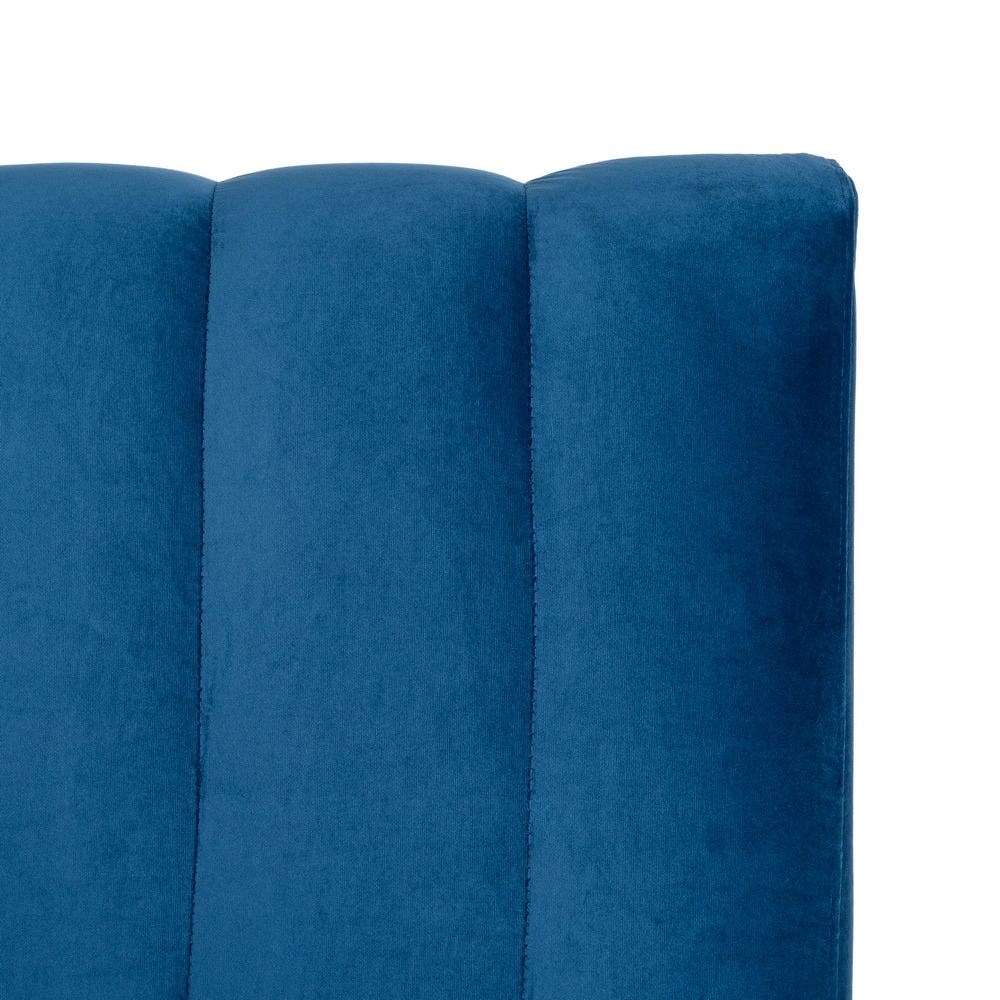 Banco Tapizado Azul Grande para Comedor y Hostelería de Tejido Premium 180 x 60 x 90 cm - Imagen 7