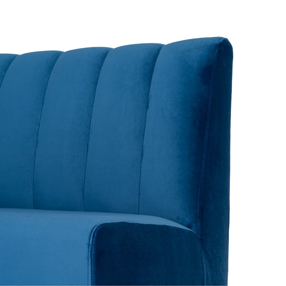 Banco Tapizado Azul Grande para Comedor y Hostelería de Tejido Premium 180 x 60 x 90 cm - Imagen 8