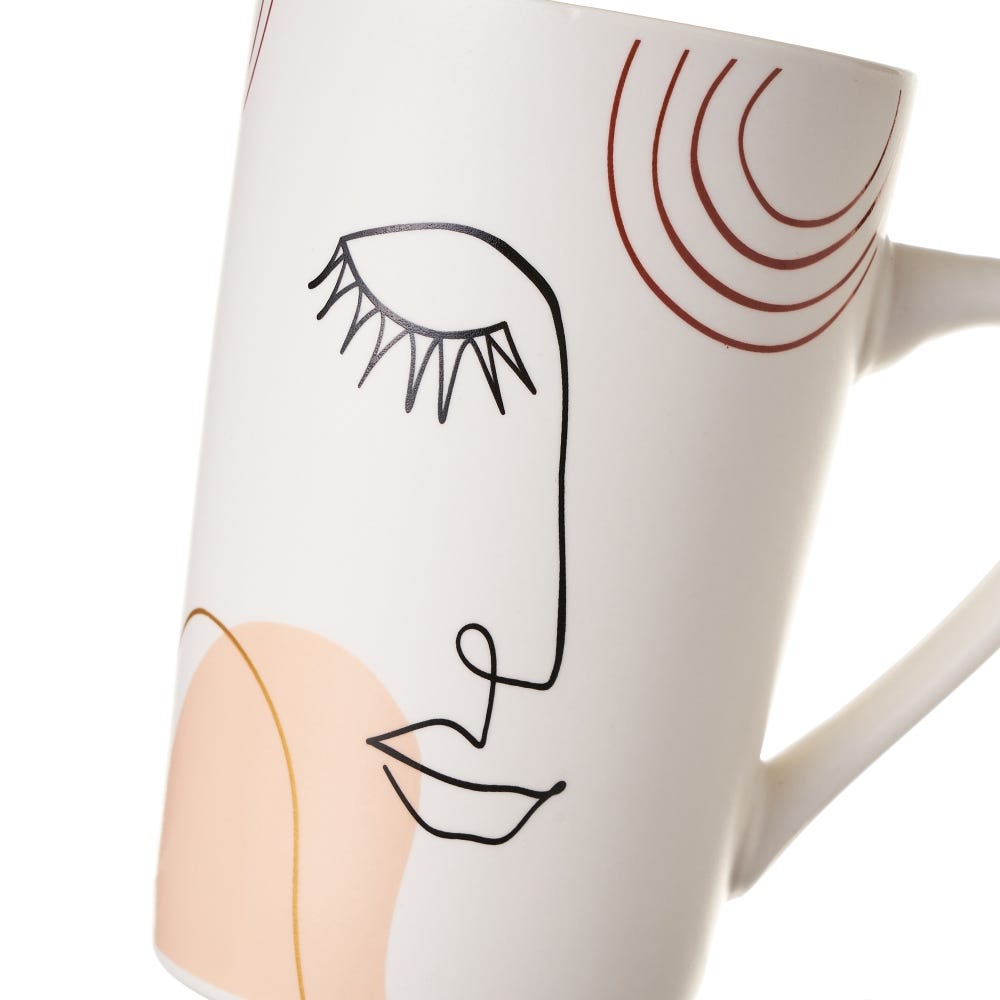 Pack de 4 Tazas Mug 370 Ml 4/M Cerámica 12 x 8 x 12 cm - Imagen 2