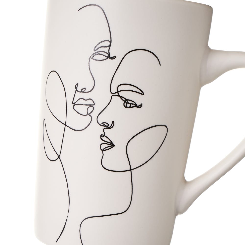 Pack de 4 Tazas Mug 370 Ml 4/M Cerámica 12 x 8 x 12 cm - Imagen 3