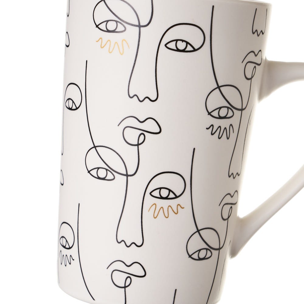 Pack de 4 Tazas Mug 370 Ml 4/M Cerámica 12 x 8 x 12 cm - Imagen 4