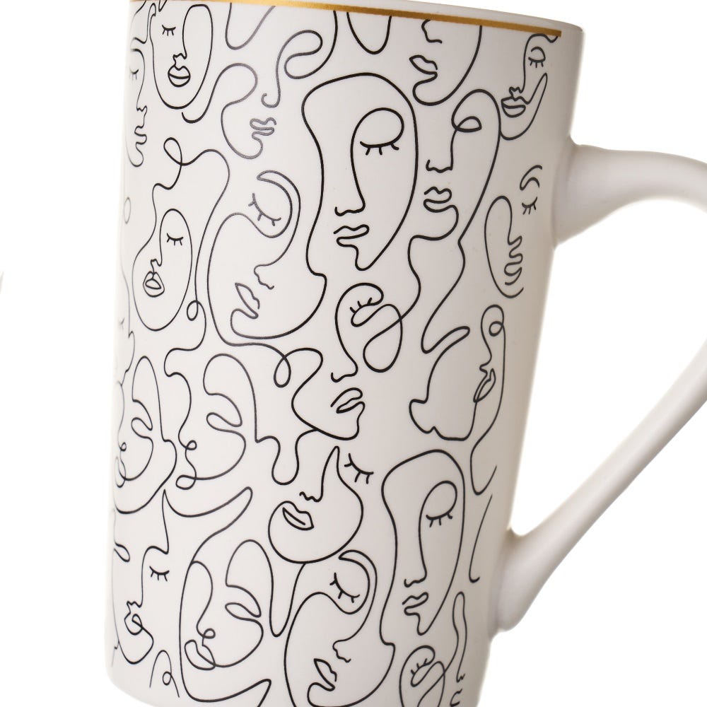 Pack de 4 Tazas Mug 370 Ml 4/M Cerámica 12 x 8 x 12 cm - Imagen 5